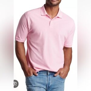 Peter Millar Nanoluxe Pink Cotton Short Sleeve Golf Polo Shirt Mens XL‎ (779)